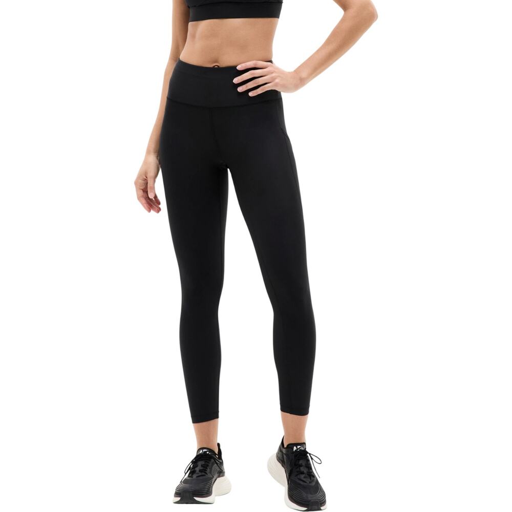 Athleta Interval Stash High Rise 7/8 Legging Black Size Large